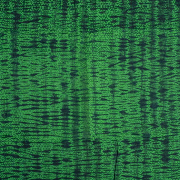 Green Colour Shibori Mono Chanderi Fabric Pre Cut Of 2.50 Meter Width 40 inches
