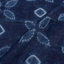 Indigo Colour Shibori Mono Chanderi Fabric Pre Cut Of 2.25 Meter Width 40 inch