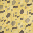 Lime Yellow Colour Discharge Print Rayon Dobby Fabric