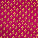 Rani Pink Colour Discharge Print Rayon Dobby Fabric