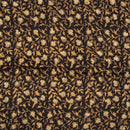 Carbon Black Colour Jawtha Block Print Cotton Modal Satin Fabric 
