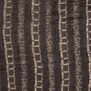 Cedar Colour Bagru Block Print Cotton Modal Satin Fabric 