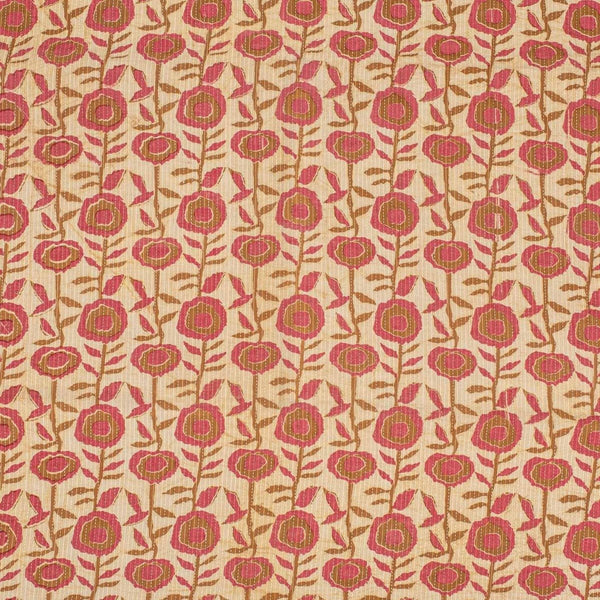 Off White  Colour Dabu Kantha Cotton Fabric 42 inch Width