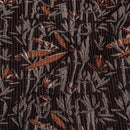 Ripe Plum Colour Bagru Print Kantha Cotton Fabric