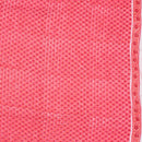 Coral Colour Geometric Print Mal Cotton Fabric With One Side Border 42 inch Width
