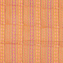 Yellow Colour All Over Border Print Mal Cotton Fabric With One Side Border 42 inch Width