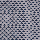 Grey Colour Geometric Print Poly Muslin Fabric 40 inch Width