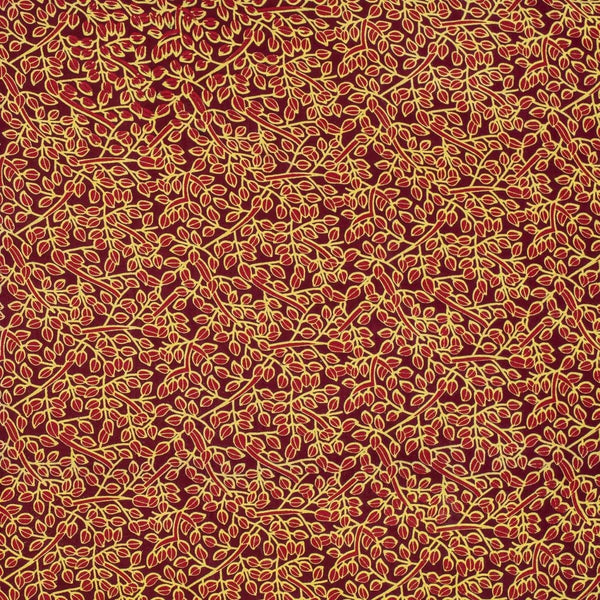 Maroon  Colour Floral Jaal Print Rayon Fabric 40 inch Width