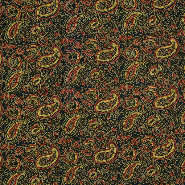 Bottle Green Colour Paisley Print Rayon Fabric With One Side Border 40 inch Width