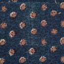 Indigo Colour Bagru Print Jawatha Cotton Fabric