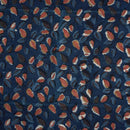 Indigo Colour Bagru Print Jawatha Cotton Fabric