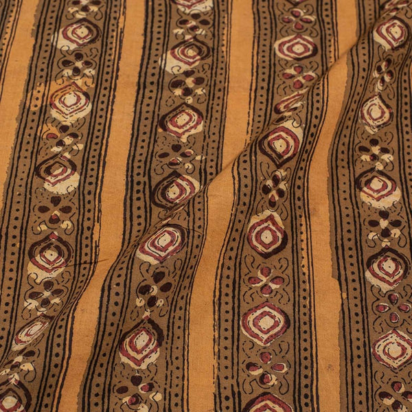 Mustard Colour Jawatha Dabu Cotton Fabric
