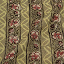 Olive Green Colour Jawatha Dabu Theme Cotton Fabric