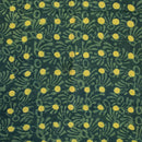 Bottle Green Colour Dabu Print Cotton Satin Fabric 42 inch Width