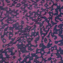 Purple Colour Dabu Print Cotton Satin Fabric 42 inch Width