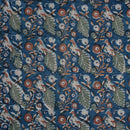 Blue Colour Floral Print Jawatha Cotton Fabric 