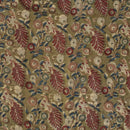 Olive Colour Floral Print Jawatha Cotton Fabric 