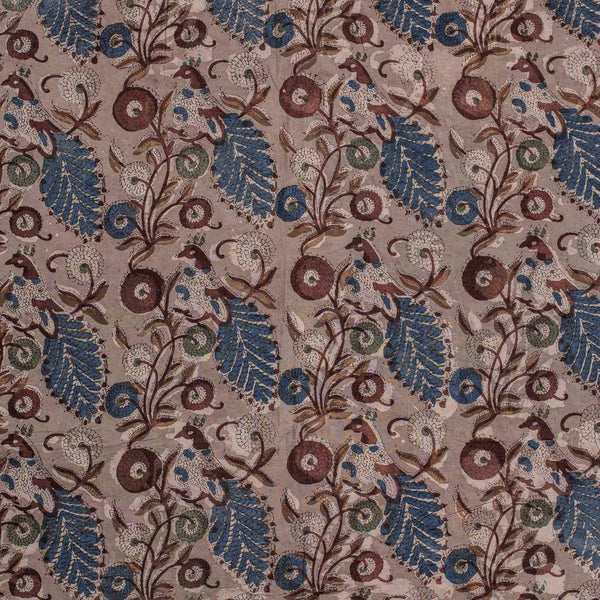 Dusty Rose Colour Floral Print Jawatha Cotton Fabric 