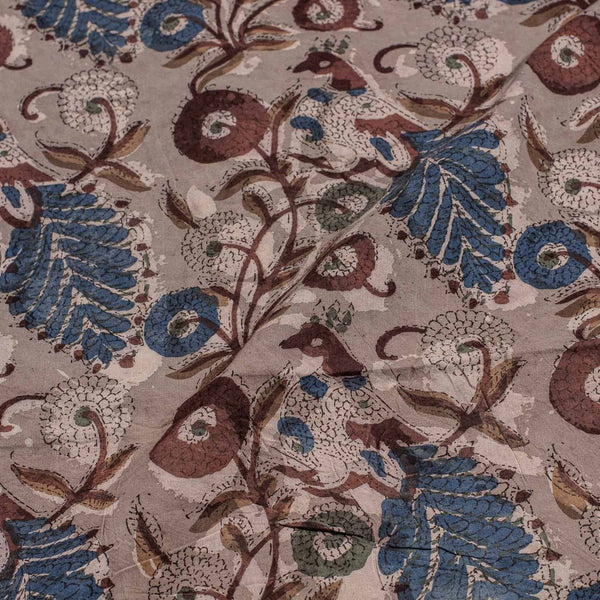Dusty Rose Colour Floral Print Jawatha Cotton Fabric 