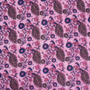 Pink Colour Floral Print Jawatha Cotton Fabric 