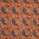 Mustard Orange Colour Floral Print Jawatha Cotton Fabric 