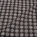Grey Colour Quirky Print Jawtha Cotton Fabric 42 inch Width