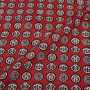Maroon Colour Quirky Print Jawtha Cotton Fabric 42 inch Width