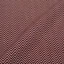 Plum Colour Chevron Print Jawtha Cotton Fabric 