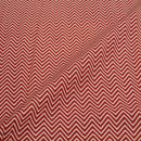 Maroon Colour Chevron Print Jawtha Cotton Fabric 