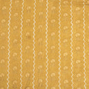 Spicy Mustard Colour Digital Print Schiffli Cut Work Cotton Fabric 38 inch Width