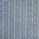 Grey Colour Digital Print Schiffli Cut Work Cotton Fabric 38 inch Width