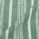 Shale Green Colour Jacquard Cotton Linen Fabric 