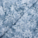 Ash Grey Colour Double Hand Block Batik Cotton Fabric