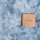 Ash Grey Colour Double Hand Block Batik Cotton Fabric
